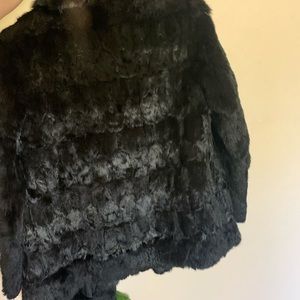 Real Rabbit Fur Vintage Coat